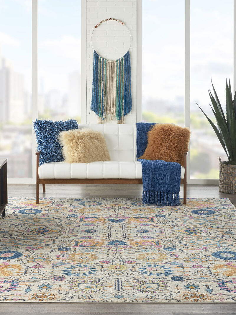 Passion PSN01 Ivory/Multicolor 9' x 12' Rug