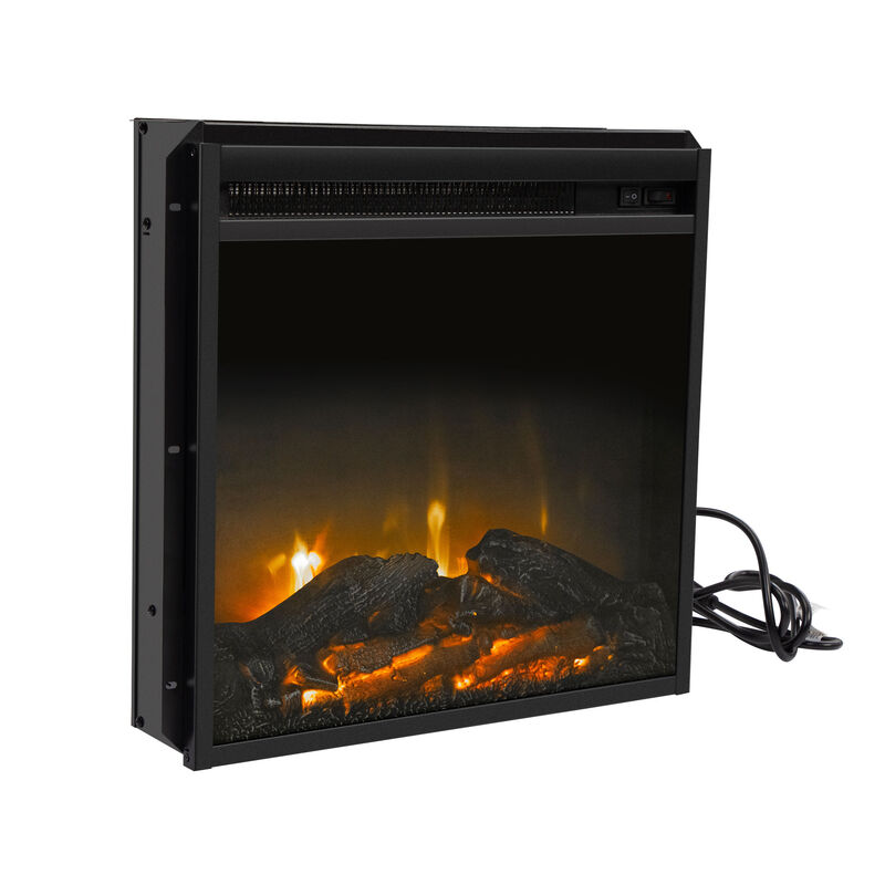 Jaxpety 18-Inch Electric Fireplace Black