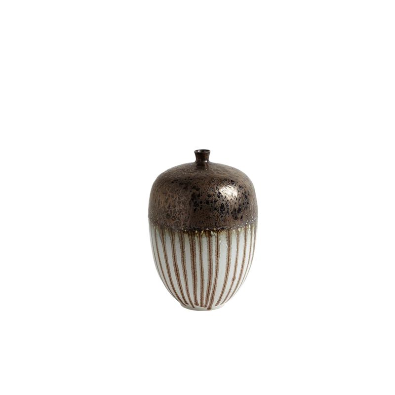 Reactive Bronze Stripe Vessel