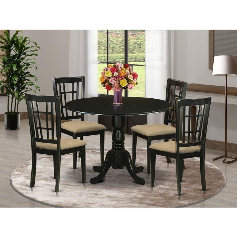 5 PC Dining room set for 4-Dining Table and 4 Dining Chairs