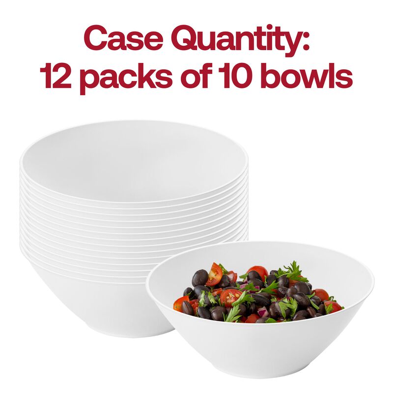 6 oz. Solid White Organic Round Plastic Dessert Bowls (120 Bowls) image number 4
