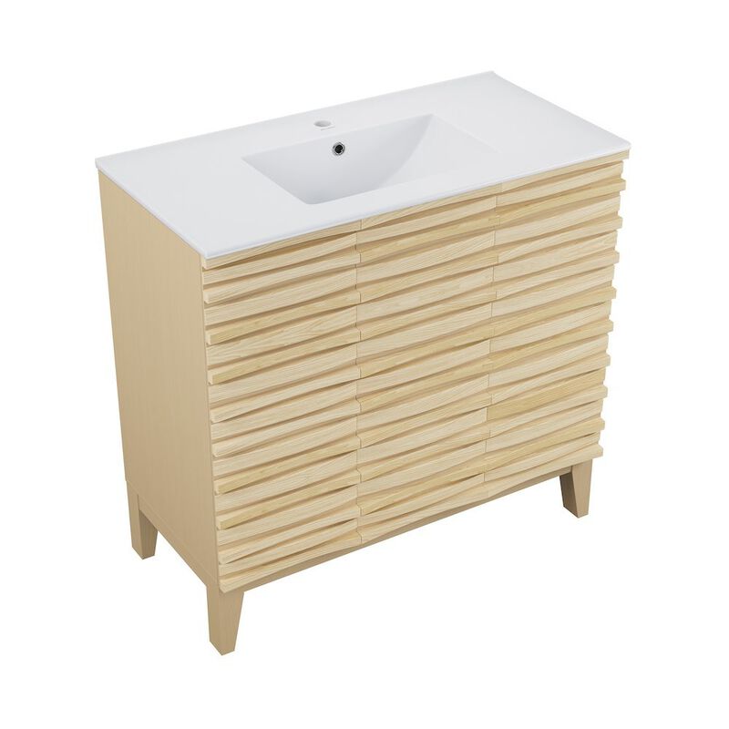 Cascade 36" Freestanding Bathroom Vanity with Sink Top image number 7