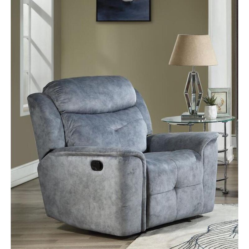 Mariana Recliner, Silver Gray Fabric image number 3