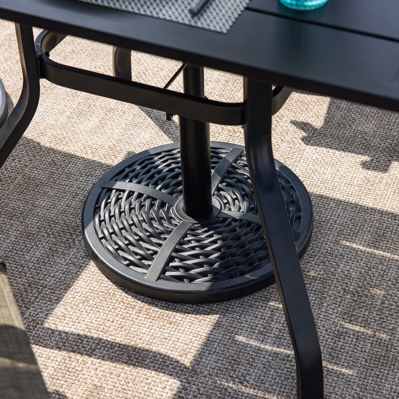 Sour Citrus 26.4 lbs Patio Umbrella Base, Outdoor Heavy Duty Umbrella Stand for Garden, Deck or Lawn