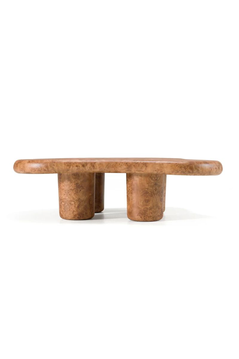 Burl Wood Freeform Coffee Table | OROA Modern Weskan image number 0