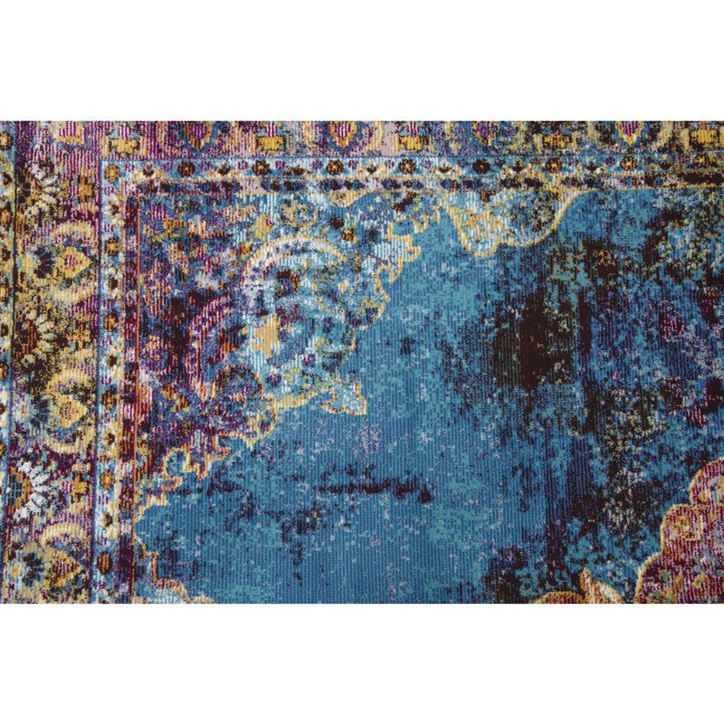 Morocco Blue 7'6" x 9'5" Power-Loomed Rug