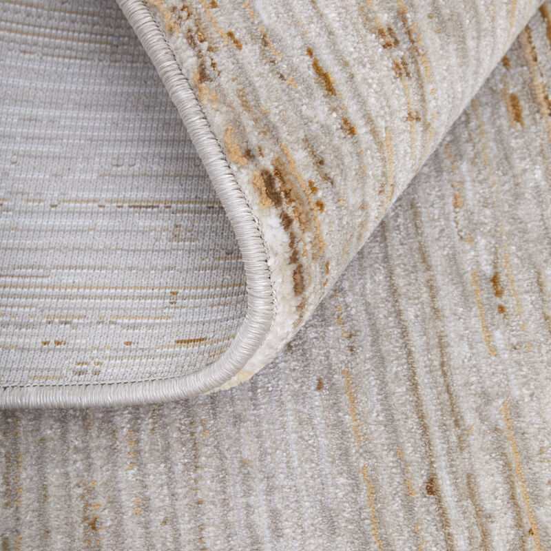 HomeRoots Abstract Power Loom Worn Faded Area Rug image number 4