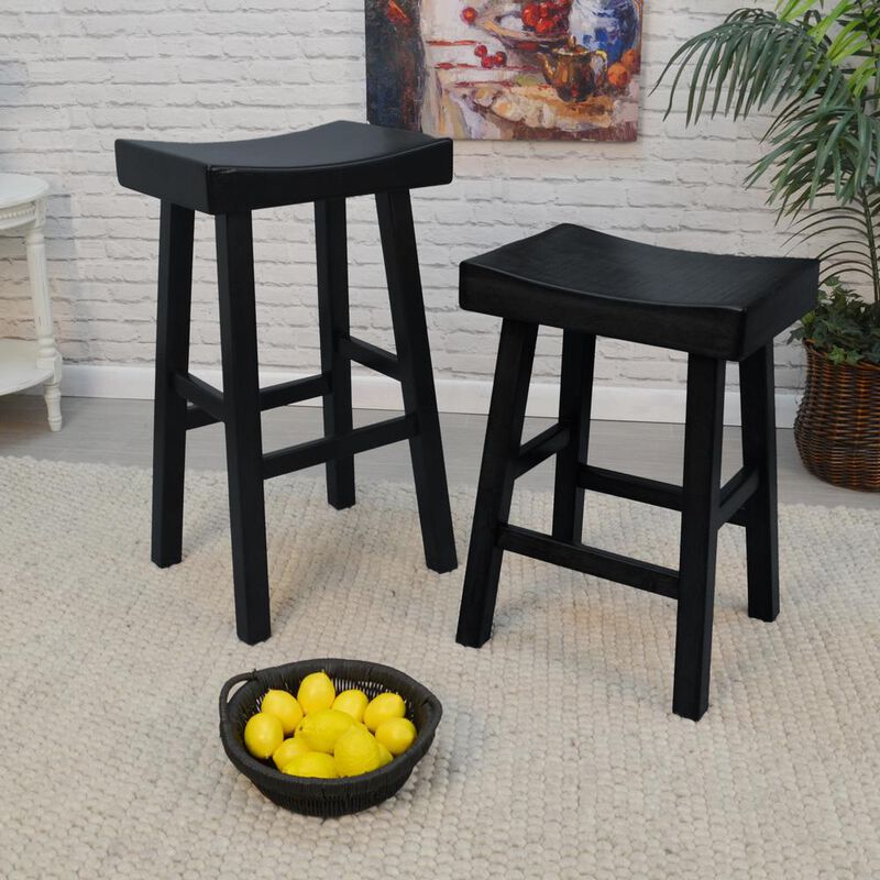 Carolina Living Colborn 30 Barstool - Antique Black