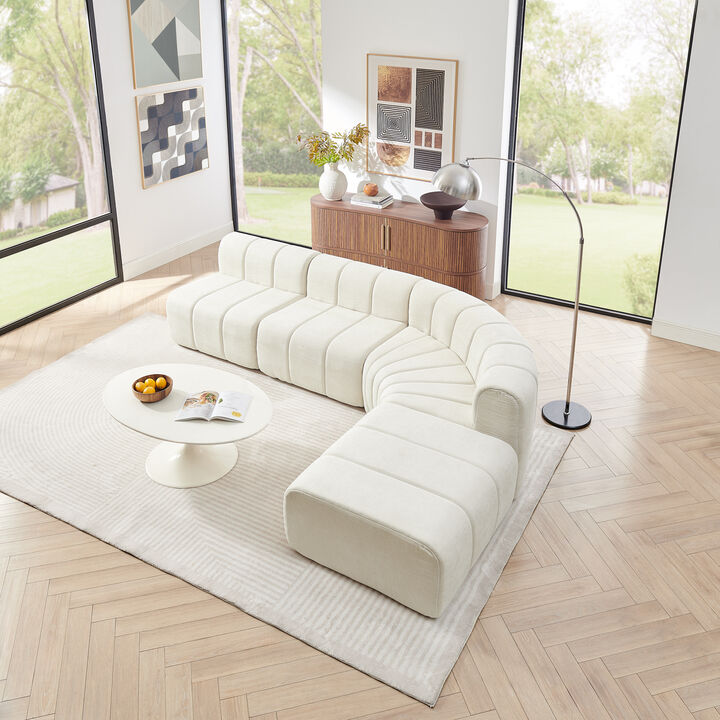 Cepska Semi-Curved Modular Sectional Sofa