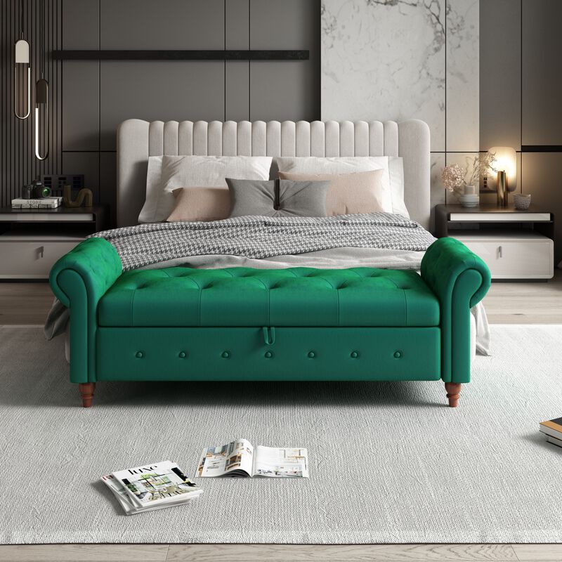 Streamdale 63'' Bed Bench Velvet image number 0