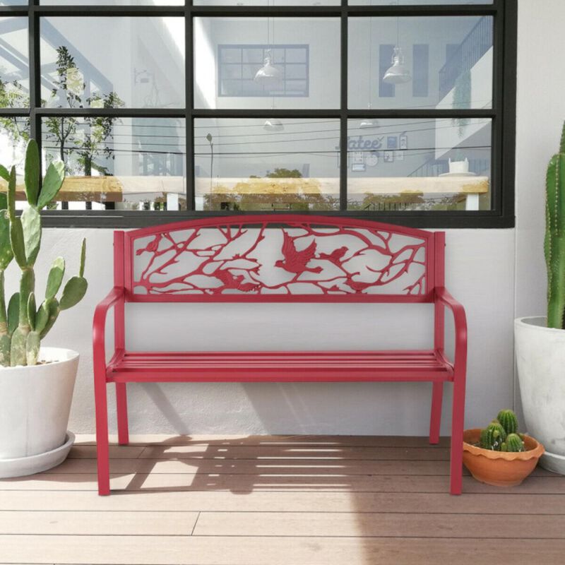 Hivvago Patio Garden Bench Park Yard Outdoor Furniture