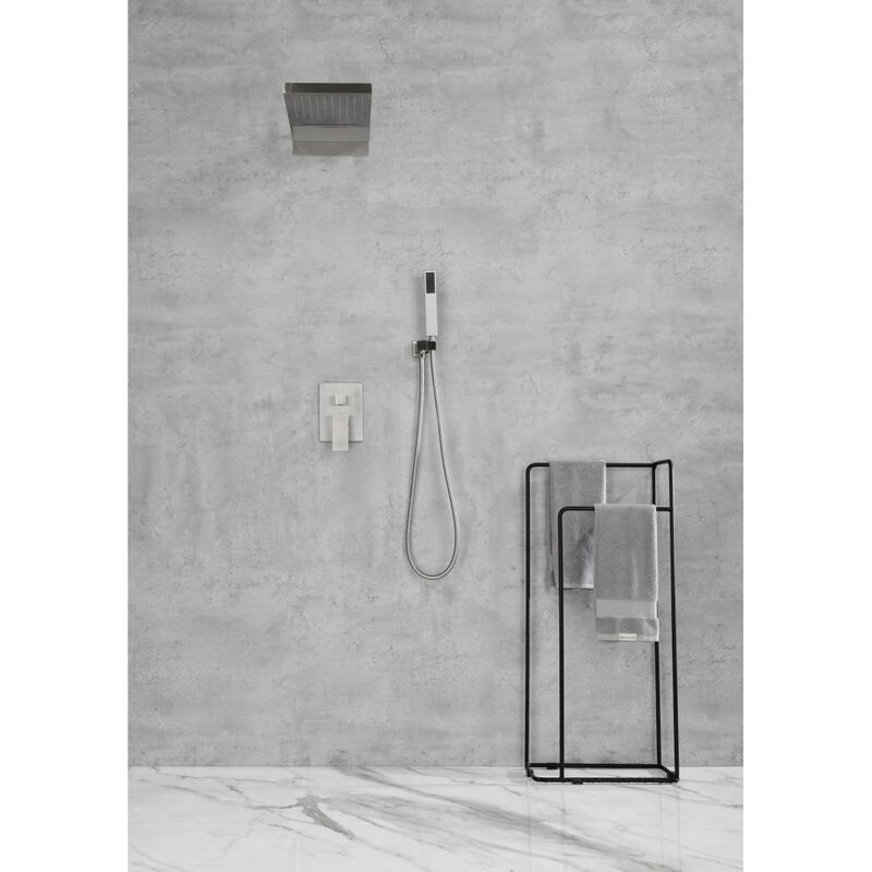 Shower System, Waterfall Rainfall Shower Head With Handheld, Shower Faucet Set For Bathroom