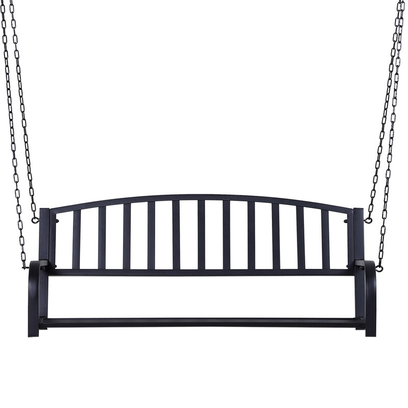 Hivvago 2-Person Front Porch Swing Bench image number 6
