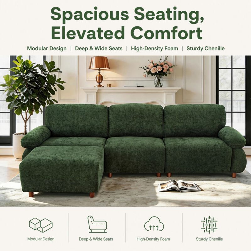 Veblur Modern Sectional Sofa image number 3