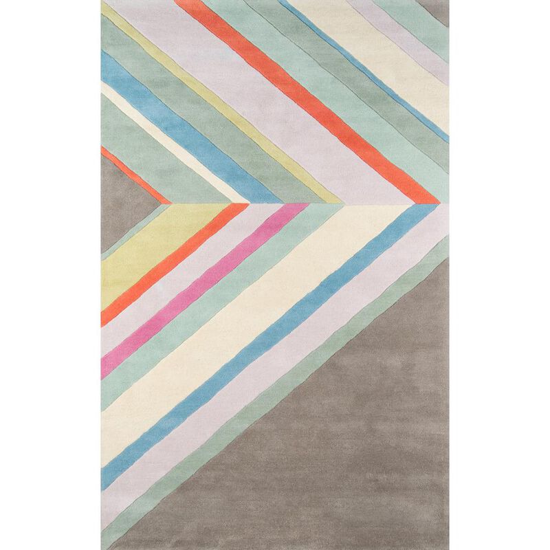 Novogratz Contemporary Rectangle Area Rug, Grey, 3'6 X 5'6