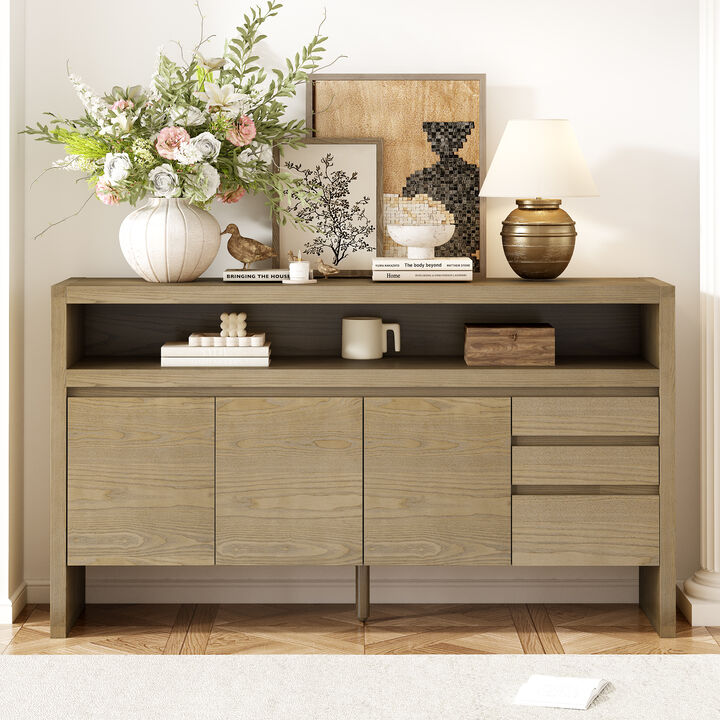 Merax 3-Door Sideboard with 3 Drawers