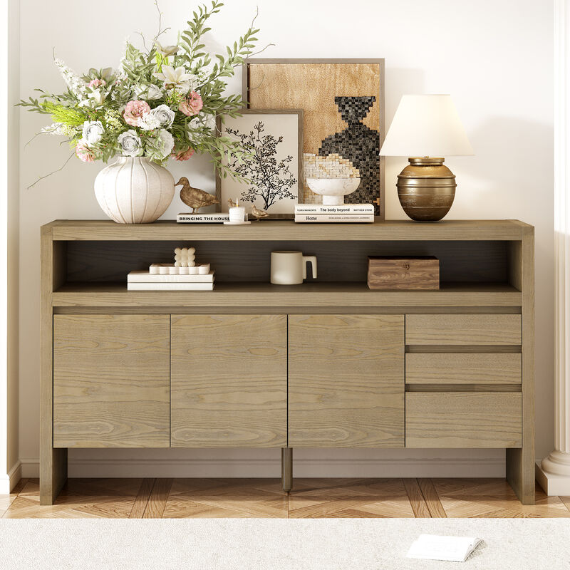 Merax 3-Door Sideboard with 3 Drawers
