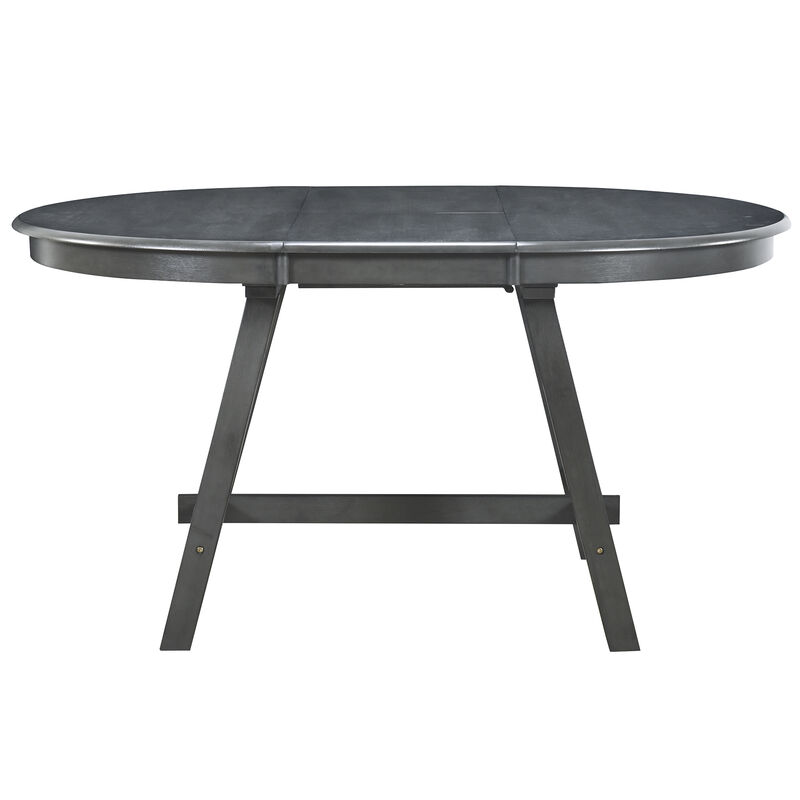 Merax Wood Round Extendable Dining Table
