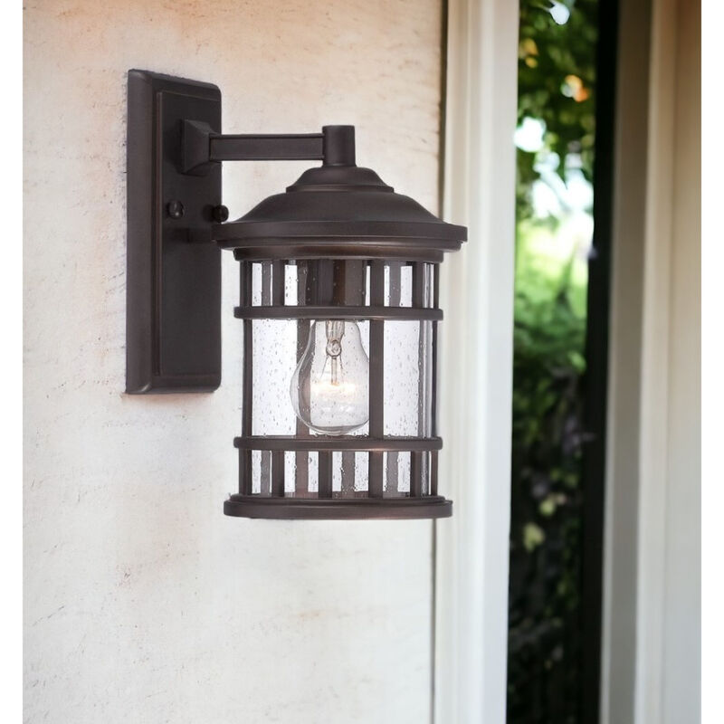 Outdoor Canister Wall Fixture &ndash; Weather-Resistant Wall Light for Garden or Yard image number 2