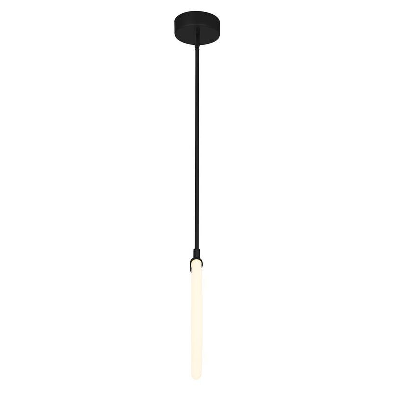 CWI Lighting Hoops 1 Light LED Pendant With Black Finish