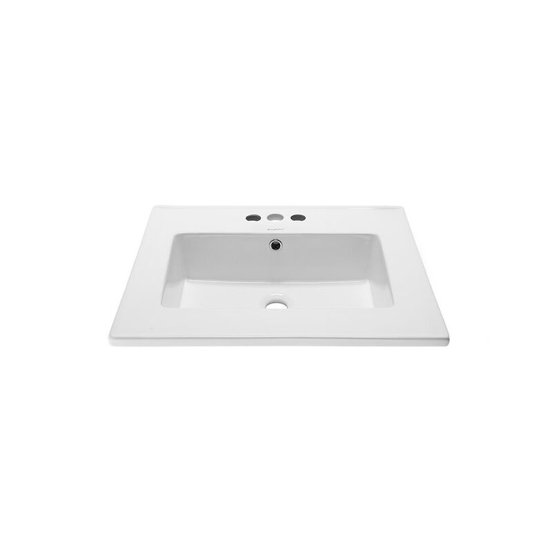 Voltaire 25 Vanity Top Sink with 3 Centerset Faucet Holes image number 8