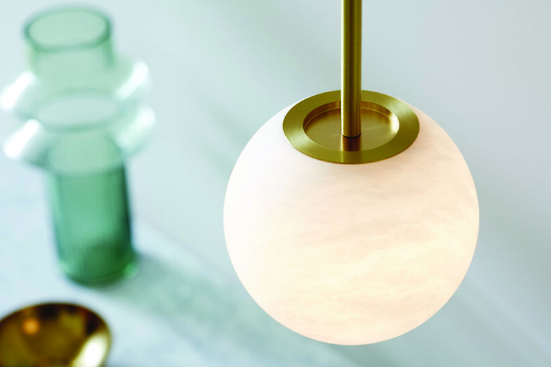 Beacon Lighting Lucent Alabaster Mini Pendant Light Modern Ceiling Pendant image number 6
