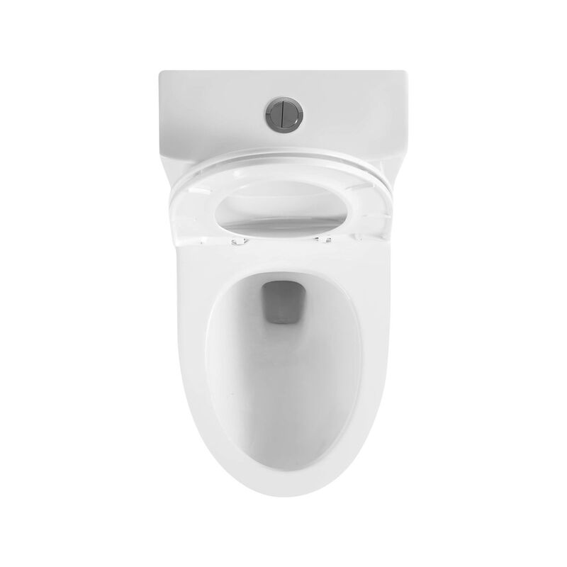Bothwa Home 14.97"W CUPC Certified, One Piece Elongated Confort Height Toilet, Super Quite Flushing, Dual Flush, Ceramic, Watersense, Leak Resistant image number 6