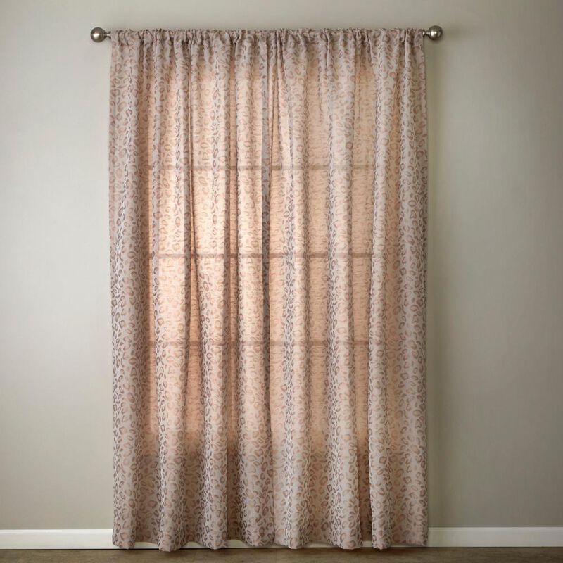 SKL Home By Saturday Knight Ltd Cheetah Spot Window Curtain Panel - 56X84", Bronze