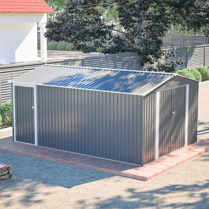 10x14 FT Outdoor Metal Storage Shed