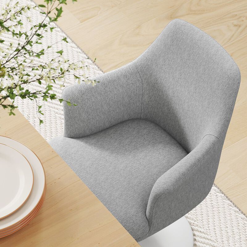 Lippa Swivel Dining Upholstered Armchair image number 9