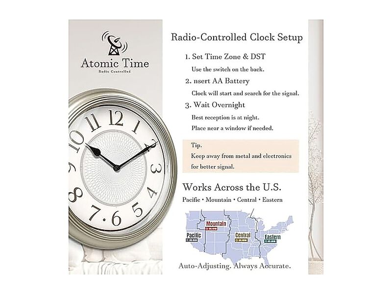 13 Inch Galaxy Luminous Atomic Wall Clock Night Light Illuminated Smart Sensor image number 1