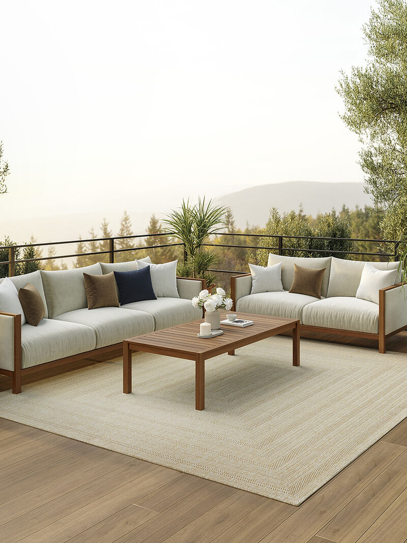 Tulum TLM04 Cream 6' x 9' Rug