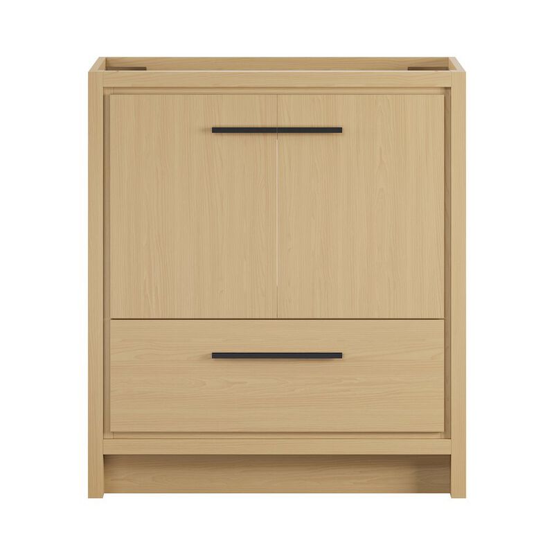 Virage 30" Freestanding Bathroom Vanity in Natural Oak without Sink Top image number 0