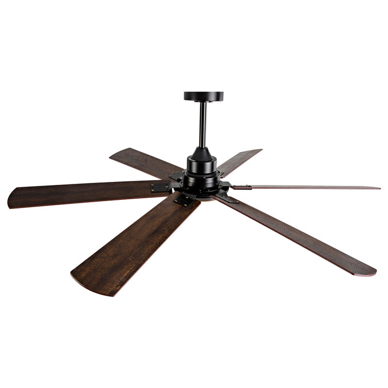 ELEMENT ACE Smart 60-Inch Indoor/Outdoor Ceiling Fan with Dimmable LED Light, Reversible Blades, Remote Control, Quiet 6-Speed DC Motor for Large Living Spaces & Covered Patios image number 0