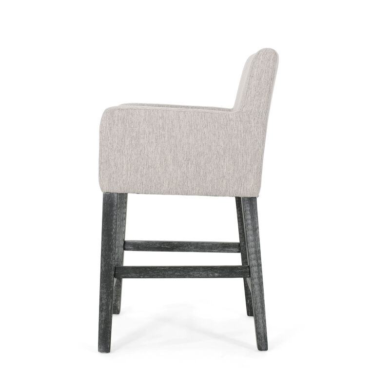 Merax Upholstered Counter Stools  Dining Chairs