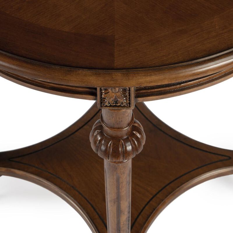 Butler Specialty Hellinger Round End Table, Medium Brown image number 6