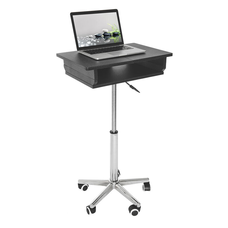 Folding Table Laptop Cart, Graphite