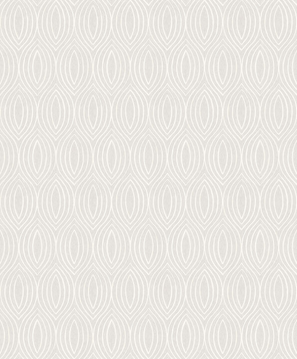 Rino Silver Ogee Wallpaper (Set of 2)