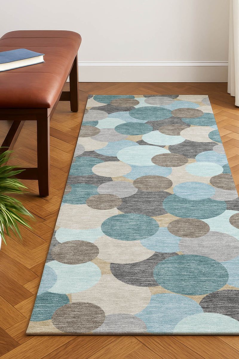 Kenner KN9 Turquoise 3' x 5' Rug image number 4