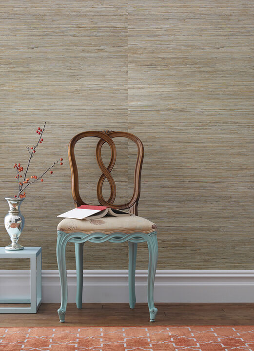 Taizhou Blue Grasscloth Wallpaper