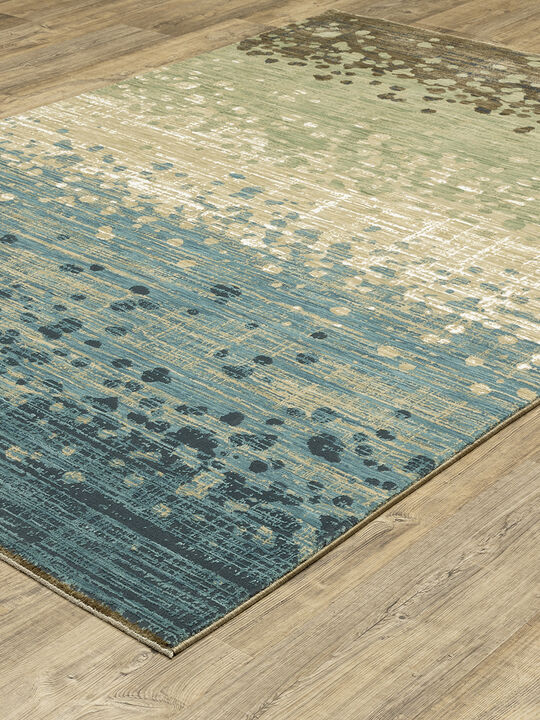 Reed 2'3" x 7'6" Blue Rug