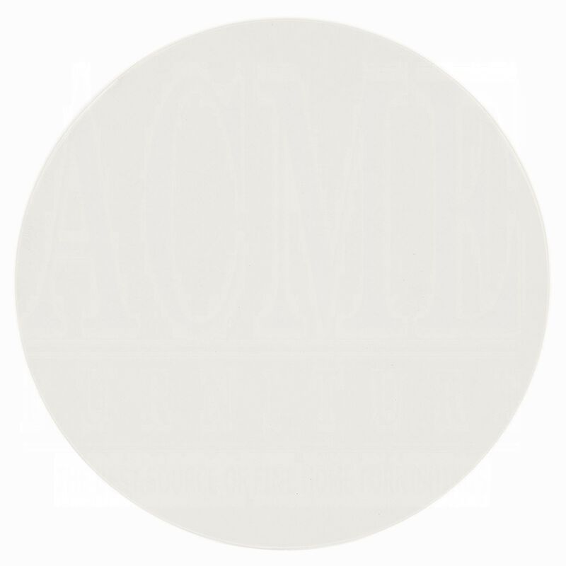 Utan Coffee Table, Modern Natural White Cement Frame, Round 31 Inch