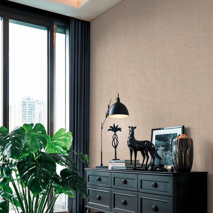 Havana 2 Plain Texture Beige Wallpaper HV41097