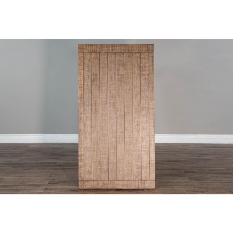 Sunny Designs Vivian 52 Farmhouse Mahogany Wood Coffee Table in Light Brown