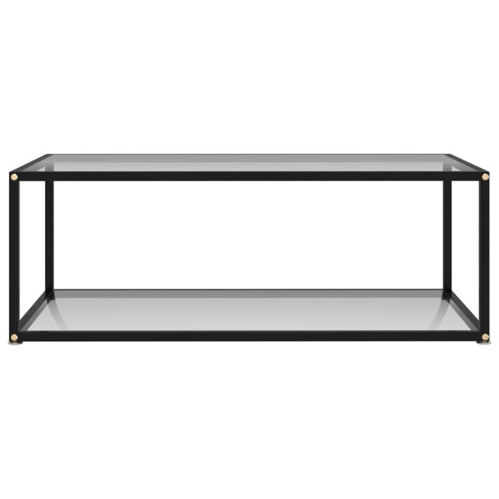 imasay Coffee Table Transparent 39.4"x19.7"x13.8" Tempered Glass