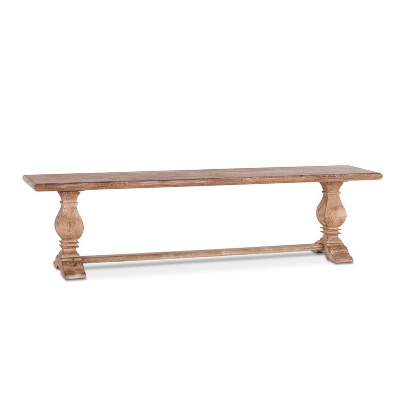 Belen Kox 72-Inch Mango Wood Dining Bench in Antique Oak Finish, Belen Kox image number 0
