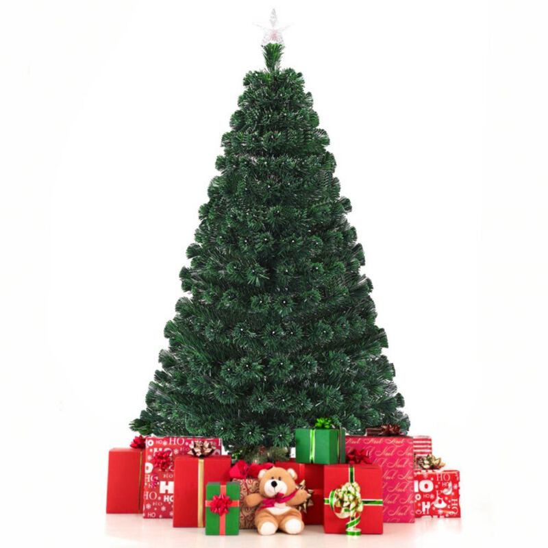 Artificial Christmas Tree with LED Light and Metal Stand