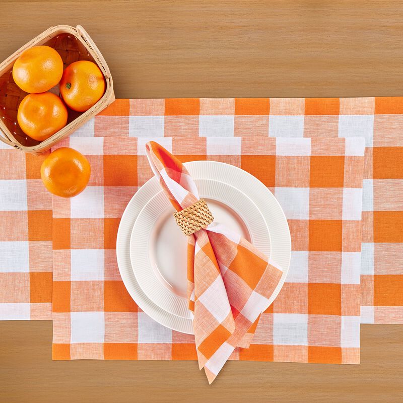 Linen Placemats - Buffalo Check image number 2