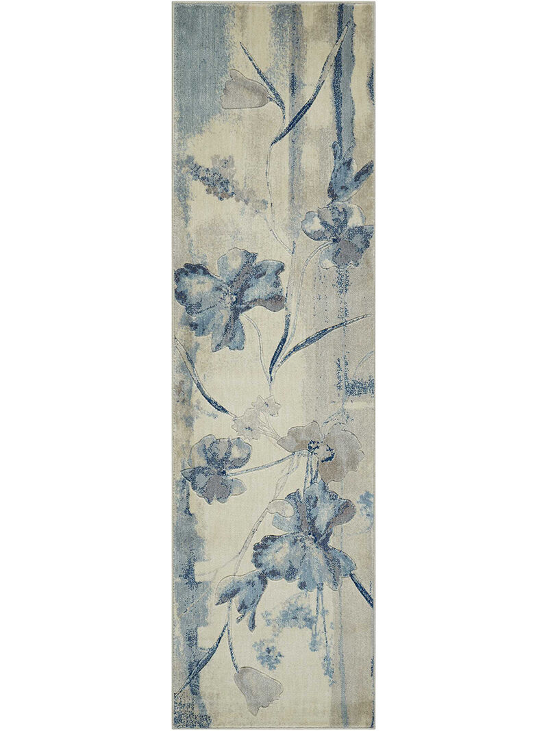 Somerset ST18 Ivory/Blue 2' x 5'9" Rug