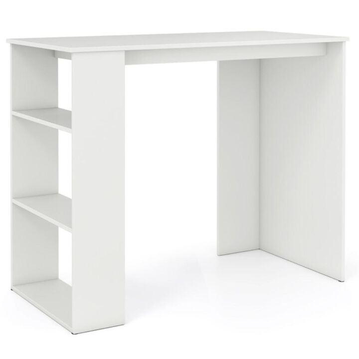 Hivvago Computer Desk with Bookshelf for Small Space